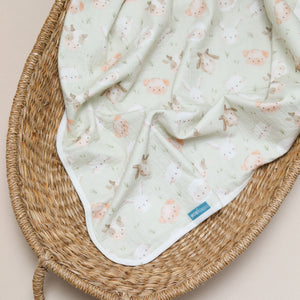 Muslin Changing Mat – Farm Yard Faces