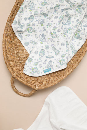Muslin Changing Mat – Neon Rockets