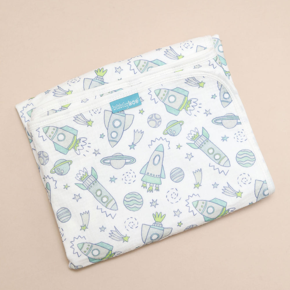 Muslin Changing Mat – Neon Rockets