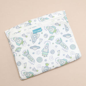 Muslin Changing Mat – Neon Rockets