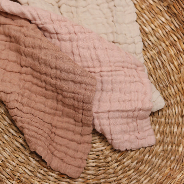 Muslin Cloths - Neutral 3 Pack