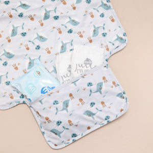 Pocket Changing Mat – Whales
