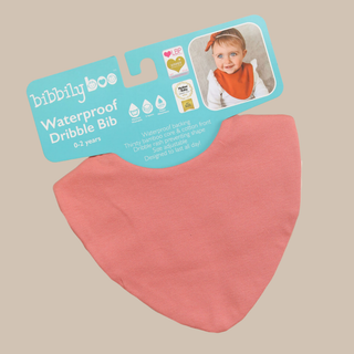 Rose Pink Waterproof Dribble Bib