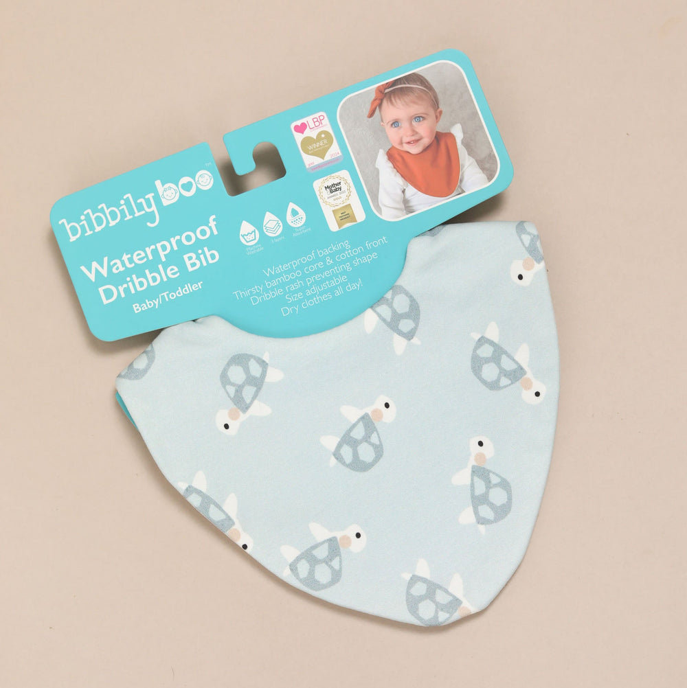 Turtles Waterproof Dribble Bib
