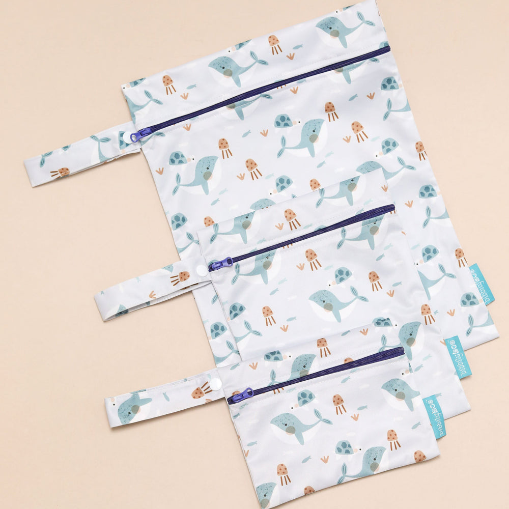 Waterproof Wet Bag Set – 3Pk - Whales