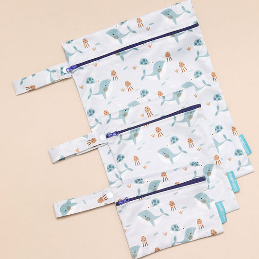 Wet Bag Set – 3Pk - Whales
