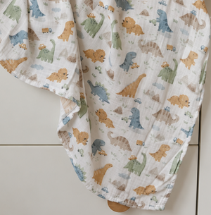 XL Bamboo Muslin - Dino's & Cars