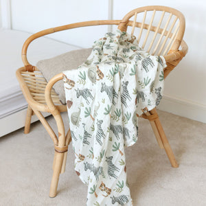 XL Bamboo Muslin - Wild Animals