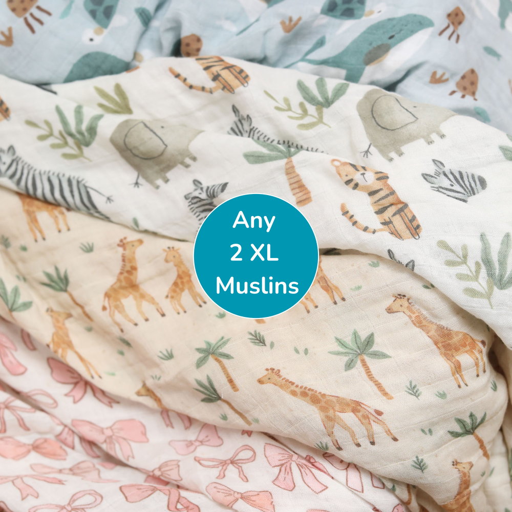 Any 2 Muslin Blankets for £30