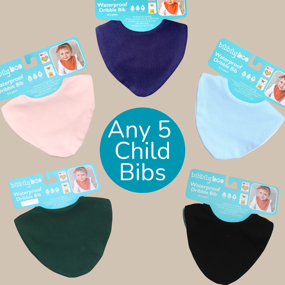 Everyday Dribble Bib Set - Child (5 pack)