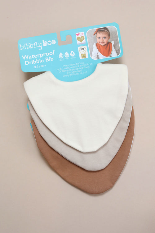 Starter Bib Set - Brown Neutral