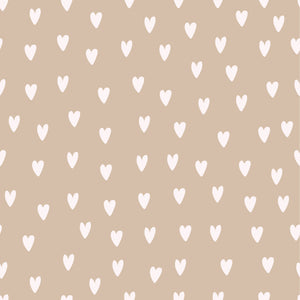 Waterproof Bamboo Breast Pads – Beige Hearts