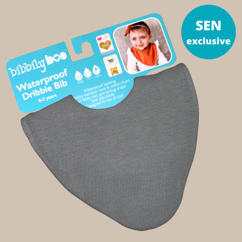 Dark Grey Waterproof Dribble Bib