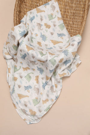 XL Bamboo Muslin - Dino's & Cars