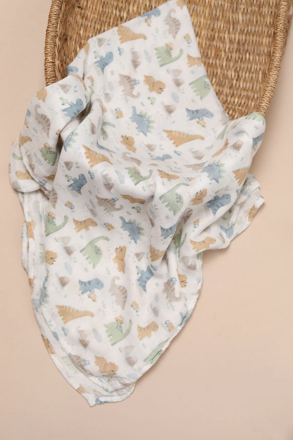 XL Bamboo Muslin - Dino's & Cars