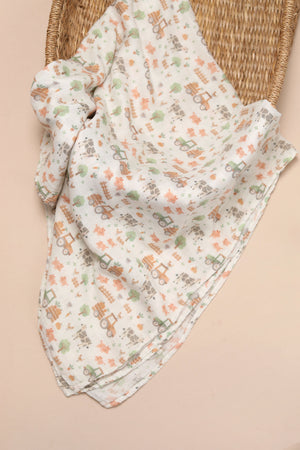 XL Bamboo Muslin - Farm on the Field