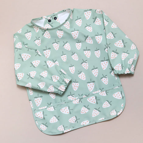 Strawberry - Feeding Bib - Long Sleeve