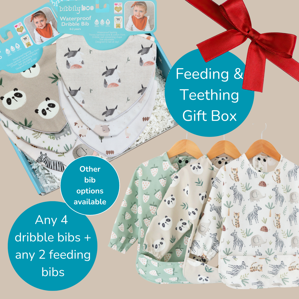 Gift Box - Feeding + Teething Bibs