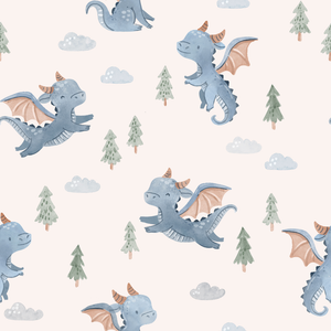 Bamboo Muslin Cloths 3 Pack - Little Dragons