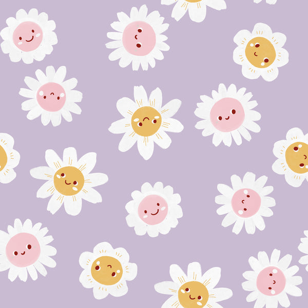 Muslin Changing Mat – Lilac Daisies