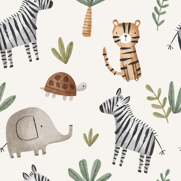 Bamboo Muslin Cloths 3 Pack - Wild Animals