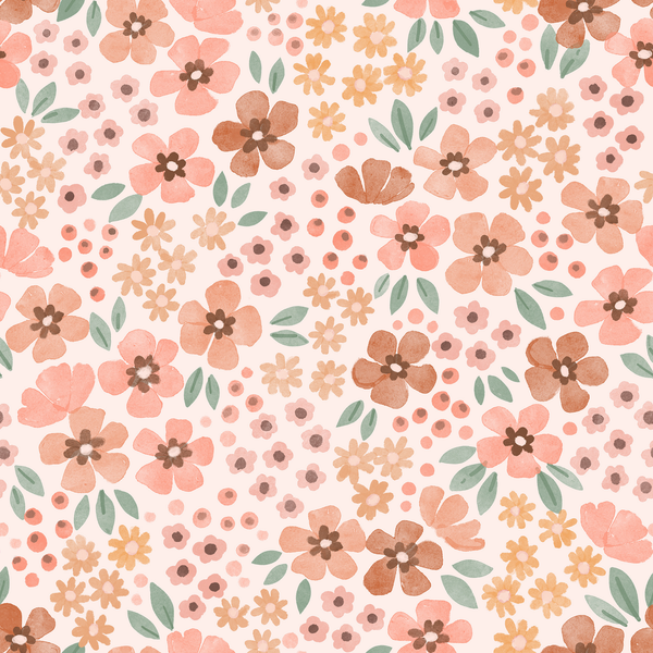 XL Bamboo Muslin - Pink Florals
