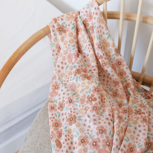 XL Bamboo Muslin - Pink Florals