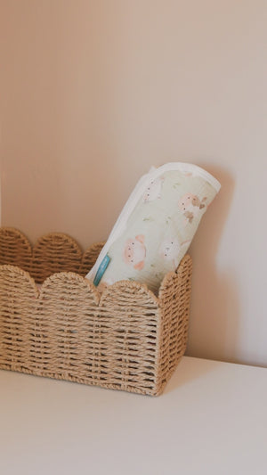 Muslin Changing Mat – Farm Yard Faces