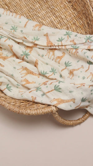 XL Bamboo Muslin - Giraffe