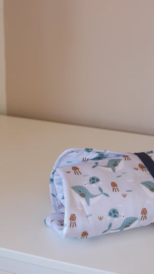 Pocket Changing Mat – Whales