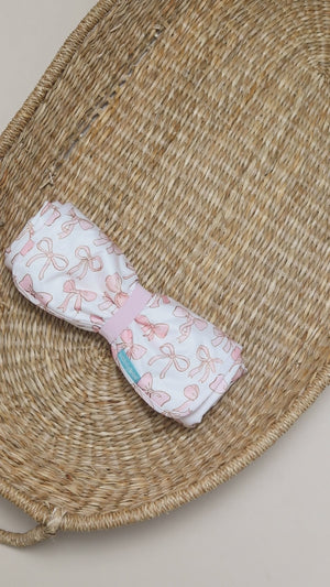 Pocket Changing Mat – Pink Bows