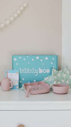 Strawberry Feeding Bib - Long Sleeve