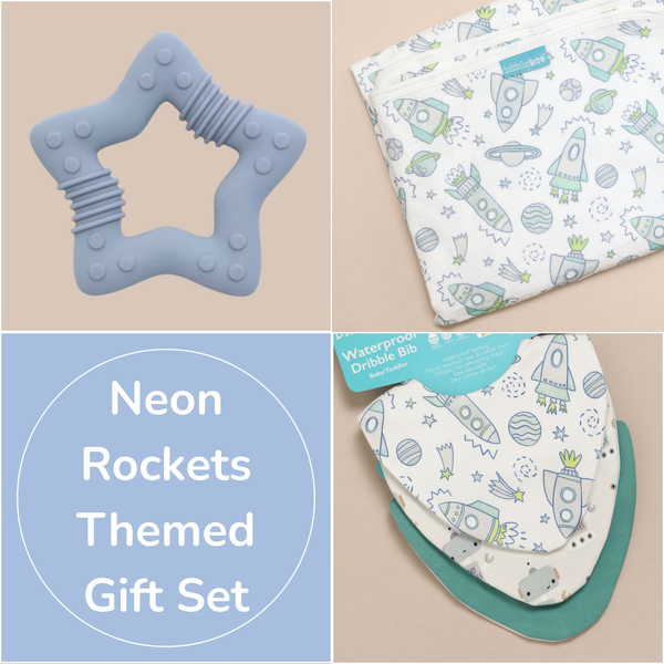 Neon Rocket Baby Gift Box