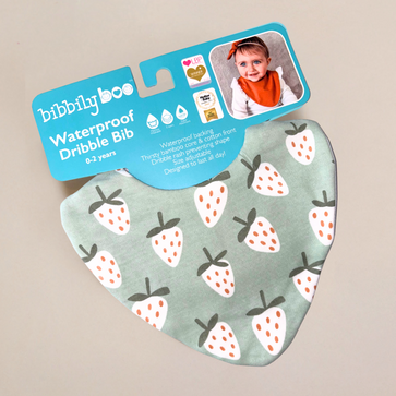 Strawberries Waterproof Dribble Bib