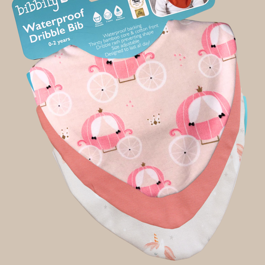 Starter Bib Set - Unicorn & Princess Carriage