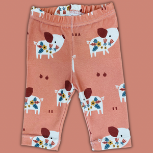 Pink Pigs Leggings (6-9m only)