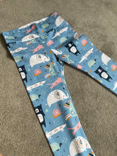 Load image into Gallery viewer, Blue Animals Leggings/Harems (3-6m only)
