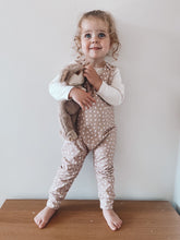 Load image into Gallery viewer, Beige Hearts Romper (newborn only)

