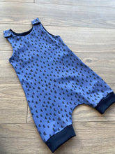 Load image into Gallery viewer, Blue Bumps Romper (3-6m only)
