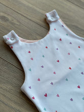 Load image into Gallery viewer, Hearts Romper (Newborn &amp;  3-6m only)
