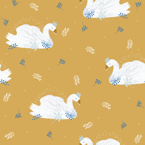 Yellow Swan- Romper (newborn only)